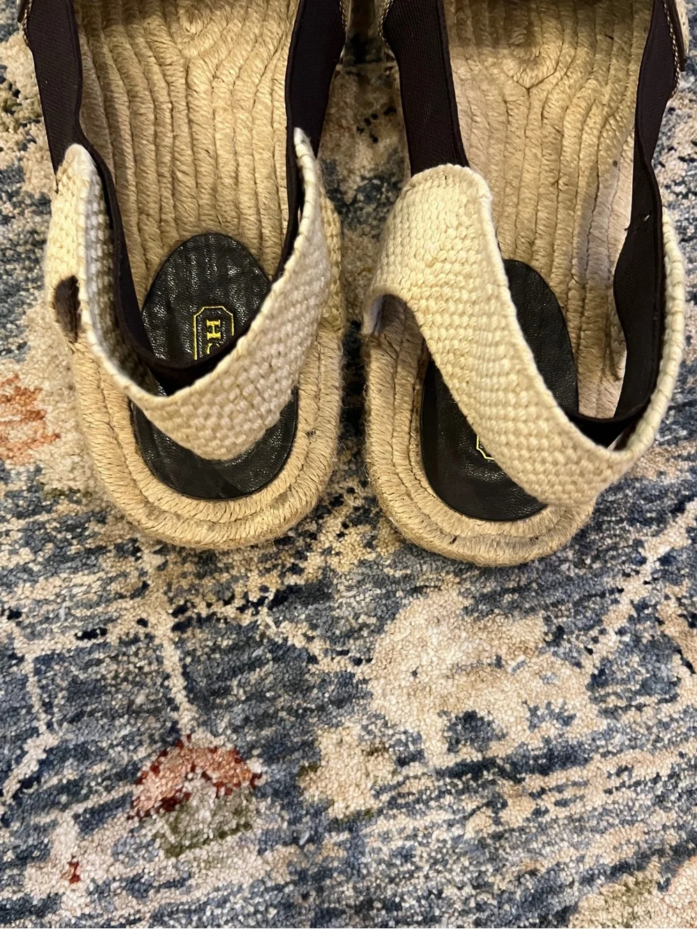 Coach Signature Canvas Espadrille Slingbacks in Brown/Tan